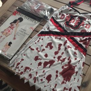 Leg Avenue Zombie Cheer Squad Costume Cheerleader